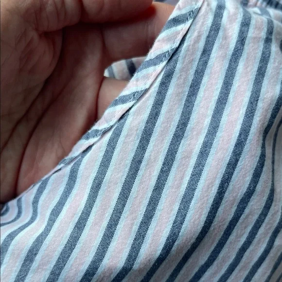 Sleep Sense Elegant Pink and Gray Striped Women's Pajama Bottoms, size S. - Picture 4 of 13